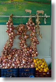 europe, foods, greece, naxos, onions, red, vertical, photograph