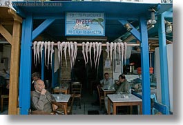 europe, greece, horizontal, naxos, octopus, restaurants, photograph