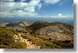 europe, fences, greece, hills, horizontal, naxos, over, rolling, scenics, stones, photograph