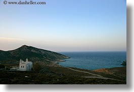 churches, europe, greece, horizontal, ocean, scenics, tinos, views, photograph