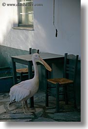 europe, greece, pelicans, tinos, vertical, white, photograph