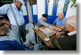 backgammon, europe, greece, horizontal, men, old, people, playing, tinos, photograph