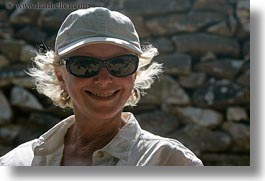 blonds, carol, clothes, emotions, europe, greece, happy, hats, horizontal, people, senior citizen, smiles, smiling, sunglasses, tourists, womens, photograph