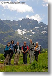 emotions, europe, groups, hungary, mountains, posing, smiles, vertical, photograph