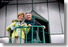 couples, emotions, europe, green, groups, harvey linda weiner, harveys, horizontal, hungary, lindas, men, people, rails, senior citizen, smiles, womens, photograph