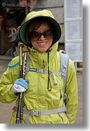 clothes, emotions, europe, gear, groups, harvey linda weiner, hats, hiking, hungary, lindas, people, senior citizen, smiles, sunglasses, vertical, womens, photograph