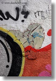 arts, broken, budapest, europe, graffiti, hearts, hungary, vertical, photograph