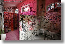 arts, bathrooms, budapest, europe, graffiti, horizontal, hungary, photograph