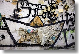 arts, boats, budapest, europe, graffiti, horizontal, hungary, machet, paper, photograph
