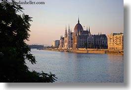 budapest, buildings, domes, europe, horizontal, hungary, parliament, rivers, structures, views, photograph