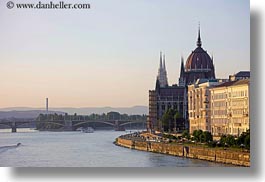 budapest, buildings, domes, europe, horizontal, hungary, parliament, rivers, structures, views, photograph