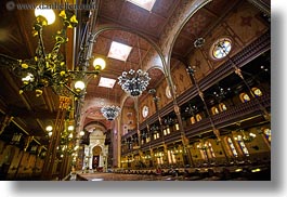 budapest, buildings, europe, horizontal, hungary, interiors, jewish, religious, synagogue, temples, photograph