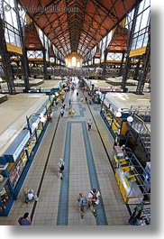 budapest, central market hall, europe, halls, hungary, market, vertical, photograph