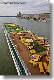 boats, budapest, cruise, danube, europe, hungary, riverboat cruise ship, rivers, ships, vertical, photograph