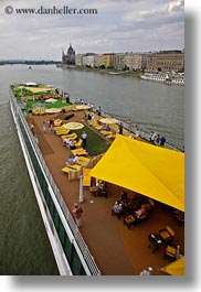 boats, budapest, cruise, danube, europe, hungary, riverboat cruise ship, rivers, ships, vertical, photograph