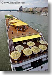 boats, budapest, cruise, danube, europe, hungary, riverboat cruise ship, rivers, ships, vertical, photograph