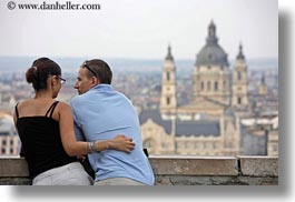 budapest, cityscapes, conceptual, couples, emotions, europe, horizontal, hungary, men, overlooking, people, romantic, womens, photograph
