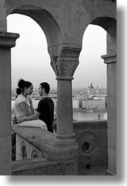 black and white, budapest, conceptual, couples, emotions, europe, hungary, men, people, romantic, vertical, womens, photograph