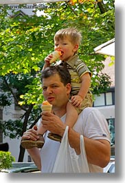 budapest, childrens, europe, fathers, hungary, people, shoulders, toddlers, vertical, photograph