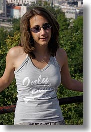 brunette, budapest, clothes, europe, hair, hungary, people, sunglasses, tanks, tops, vertical, womens, photograph