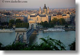 bridge, budapest, cityscapes, europe, horizontal, hungary, structures, szechenyi chain bridge, photograph