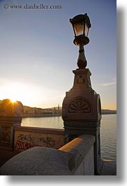 bridge, budapest, europe, hungary, lamp posts, structures, szechenyi chain bridge, vertical, photograph