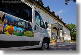 backroads, europe, grof degenfeld castle hotel, horizontal, hotels, hungary, transportation, vans, photograph