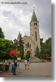 churches, couples, europe, flowers, hungary, tarcal, vertical, photograph