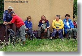 emotions, europe, horizontal, hungary, laughing, people, sitting, smiles, tarcal, photograph