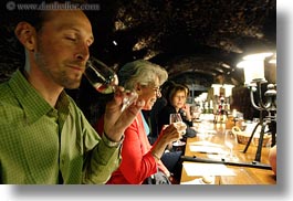 europe, glasses, horizontal, hungary, men, people, rakoczi wine cellar, ron, smelling, tarcal, wines, photograph