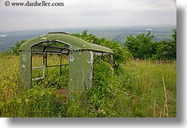 bus, europe, frames, green, horizontal, hungary, old, tokaj hills, photograph