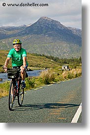 bikers, connaught, connemara, europe, ireland, irish, mayo county, patsy, vertical, western ireland, photograph