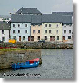 boats, connaught, connemara, europe, galway, ireland, irish, mayo county, square format, western ireland, photograph