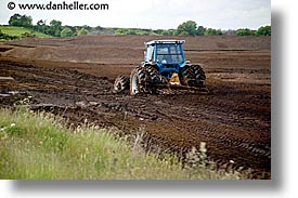 bog, connaught, connemara, europe, horizontal, ireland, irish, landscapes, mayo county, tractor, western ireland, photograph