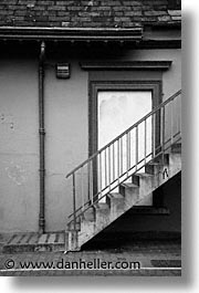 black and white, dublin, eastern ireland, europe, ireland, irish, leinster, stairs, vertical, photograph