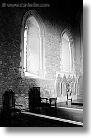 black and white, brigids, churches, eastern ireland, europe, ireland, irish, kildare, leinster, vertical, photograph