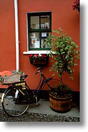bicycles, cobh, coffee, cork, cork county, europe, ireland, irish, munster, vertical, photograph