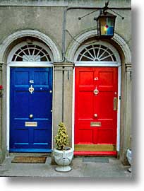cork, cork county, doors, europe, ireland, irish, kinsale, munster, vertical, photograph