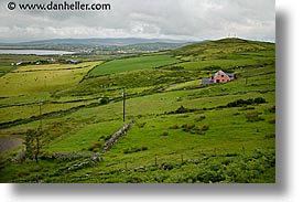 cork county, europe, horizontal, houses, ireland, irish, iveragh, kerry, kerry penninsula, munster, pink, ring of kerry, waterford county, western ireland, photograph