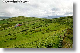 cork county, europe, horizontal, houses, ireland, irish, iveragh, kerry, kerry penninsula, munster, pink, ring of kerry, waterford county, western ireland, photograph