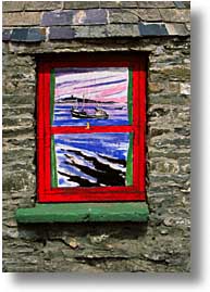 cork county, europe, ireland, irish, loop head, loophead penninsula, munster, painted, vertical, win, photograph