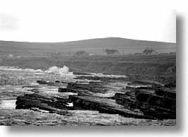 black and white, cork county, europe, horizontal, ireland, irish, loop head, loophead penninsula, munster, rockies, shores, photograph