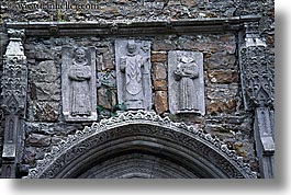 arches, clonmacnois, county shannon, europe, gothic, horizontal, ireland, over, relief, shannon, shannon river, stones, photograph