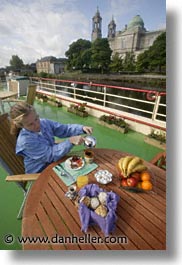 boats, brkfst, europe, foods, ireland, irish, jills, river barge, shannon princess, shannon princess ii, vertical, water vessel, photograph