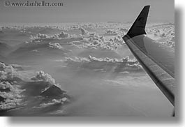 aerials, black and white, clouds, europe, horizontal, italy, photograph