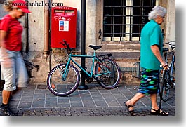 bicycles, bolzano, dolomites, europe, horizontal, italy, photograph