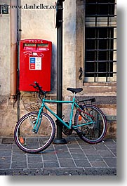 bicycles, bolzano, dolomites, europe, italy, vertical, photograph