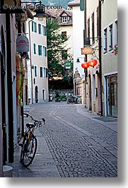 bicycles, bolzano, dolomites, europe, italy, vertical, photograph