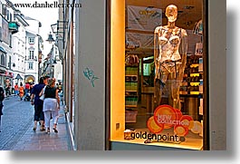 bolzano, dolomites, europe, horizontal, italy, mannequins, stores, windows, womens, photograph