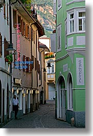 bolzano, dolomites, empty, europe, italy, streets, vertical, photograph